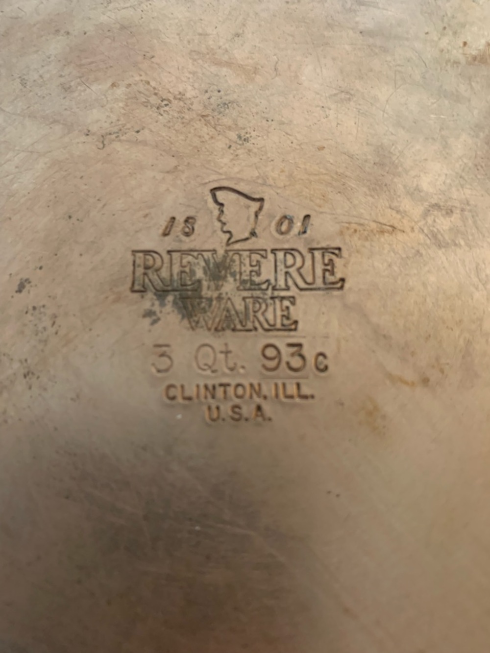 Vintage Revere Copper Clad Stainless Steel Pan and Pot Set (3-Piece) - Picture 5 of 5